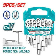 TLASWT0901 Jgo Llave pipa L 9pcs TOTAL, Cr-v TOTAL
