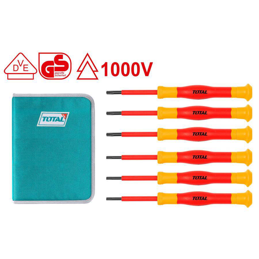 THKIPSD0601 Jgo x 6pcs Desarmador de precision Dielectrico TOTAL