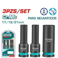 THKISD12042L Jgo x3pcs Dados dde Impacto TUBULARES TOTAL