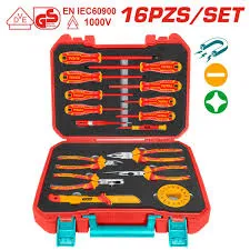 THKITH1601 Juego de 16 herramientas manuales aisladas