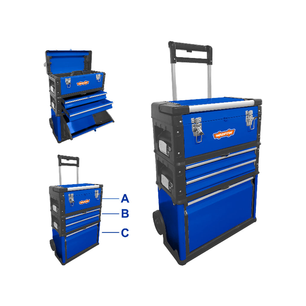 WTB6A72 CAJA DE HERRAMIENTAS CON RUEDAS 520X320X720MM WADFOW