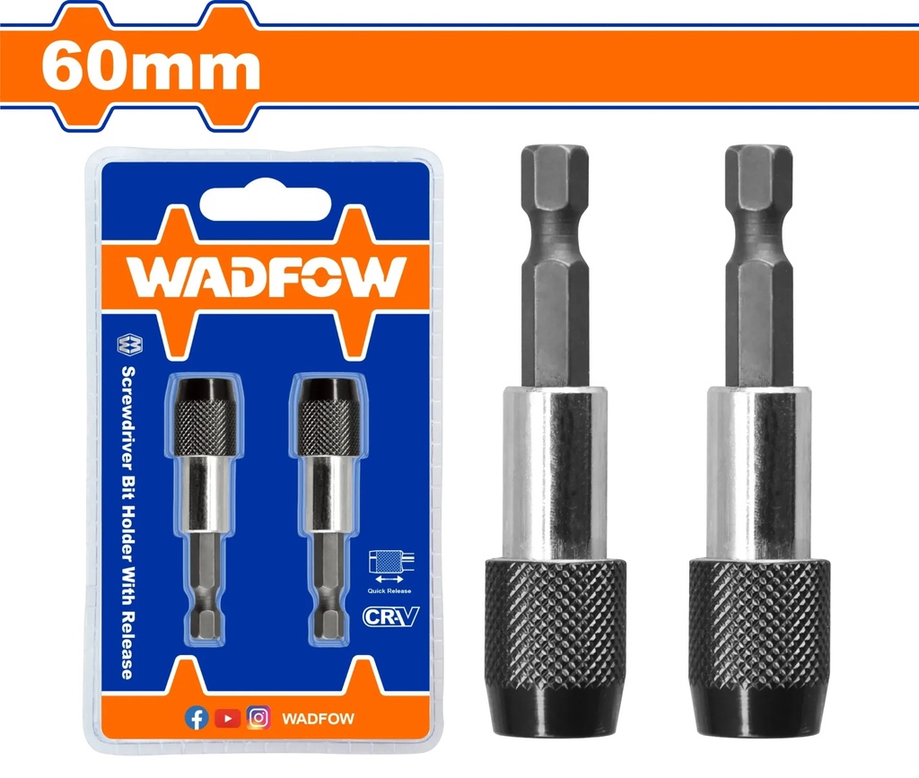 WSV3K01 PORTAPUNTAS DE DESARMADOR CON DESBLOQUEO WADFOW