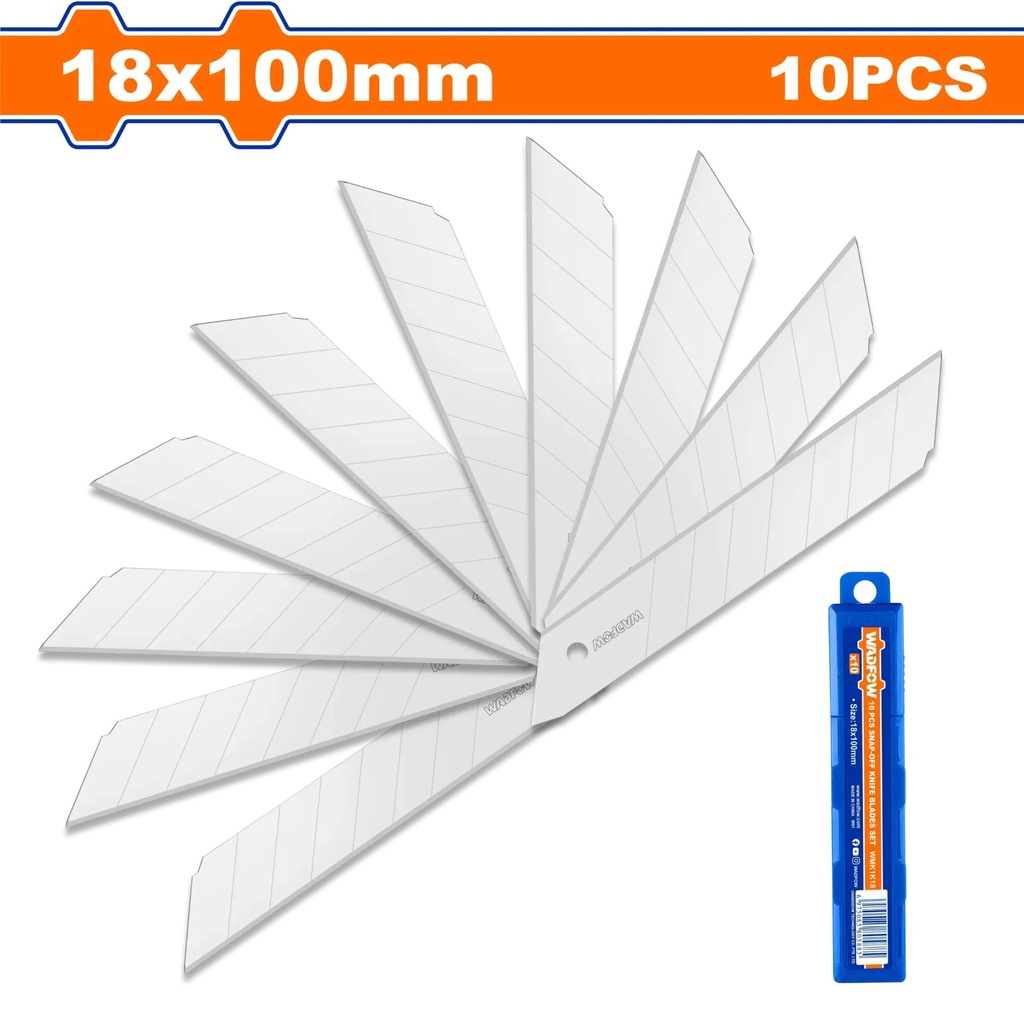 WMK1K18 HOJAS DE CUCHILLA 18MM 10 PCS WADFOW