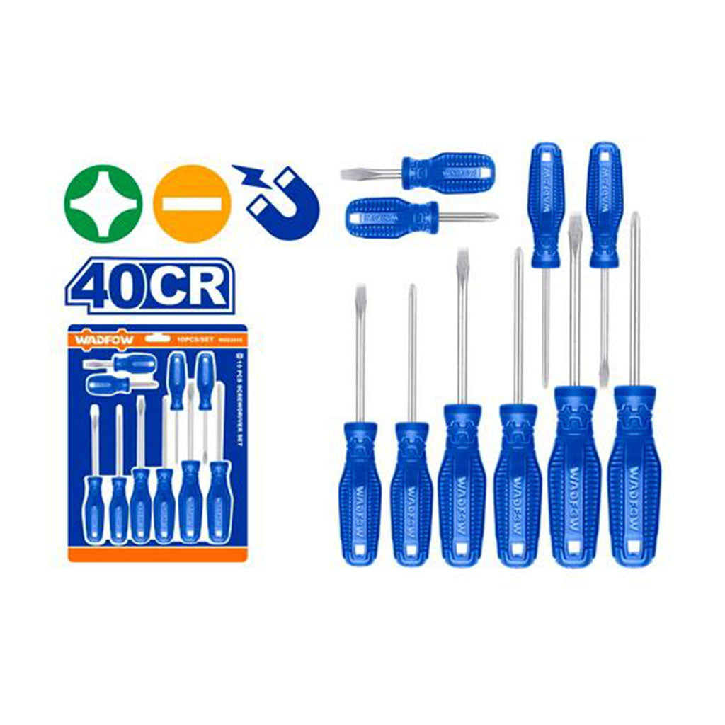 [WSS2410] WSS2410 DESARMADORES 10 PCS WADFOW