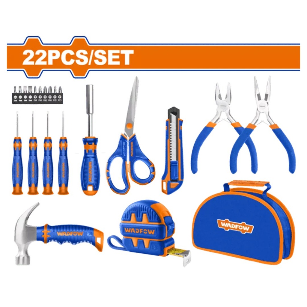 WHSAM22 Cartuchera con 22pcs de herramientas manuales WADFOW