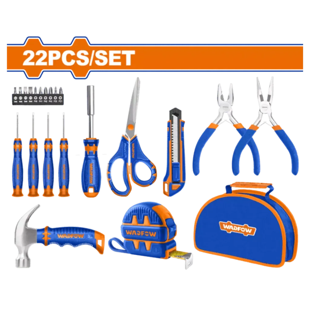WHSAM22 Cartuchera con 22pcs de herramientas manuales WADFOW