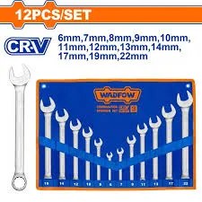 WSP1M12 Juegos de llaves boca-corona 6-22mm 12PCS