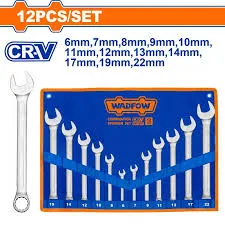 WSP1M12 Juegos de llaves boca-corona 6-22mm 12PCS