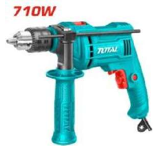 TG107136 Taladro 710W . 13mm. 0- 3000rpm TOTAL