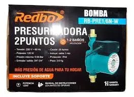 RB-PRE1/6NW Bomba Presurizadora Redbo Rb-pre1/6n 120w REDBO