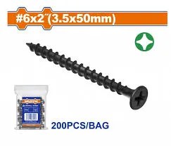 WXS2512C Tornillo para Yeso #6 x 1" x50pcs WADFOW