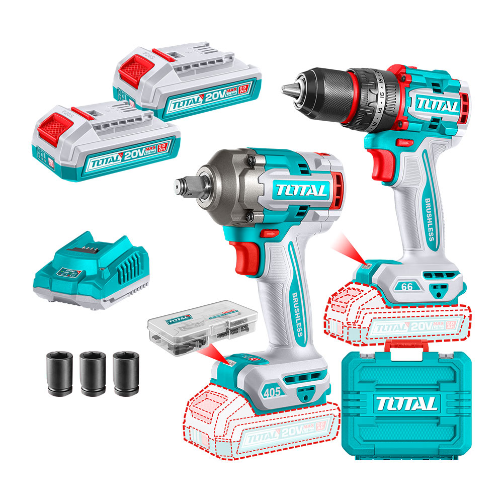 [TCKLI20286] TCKLI20286 Combo Taladro y Pistola Impacto 405N.m. 20v en MALETA