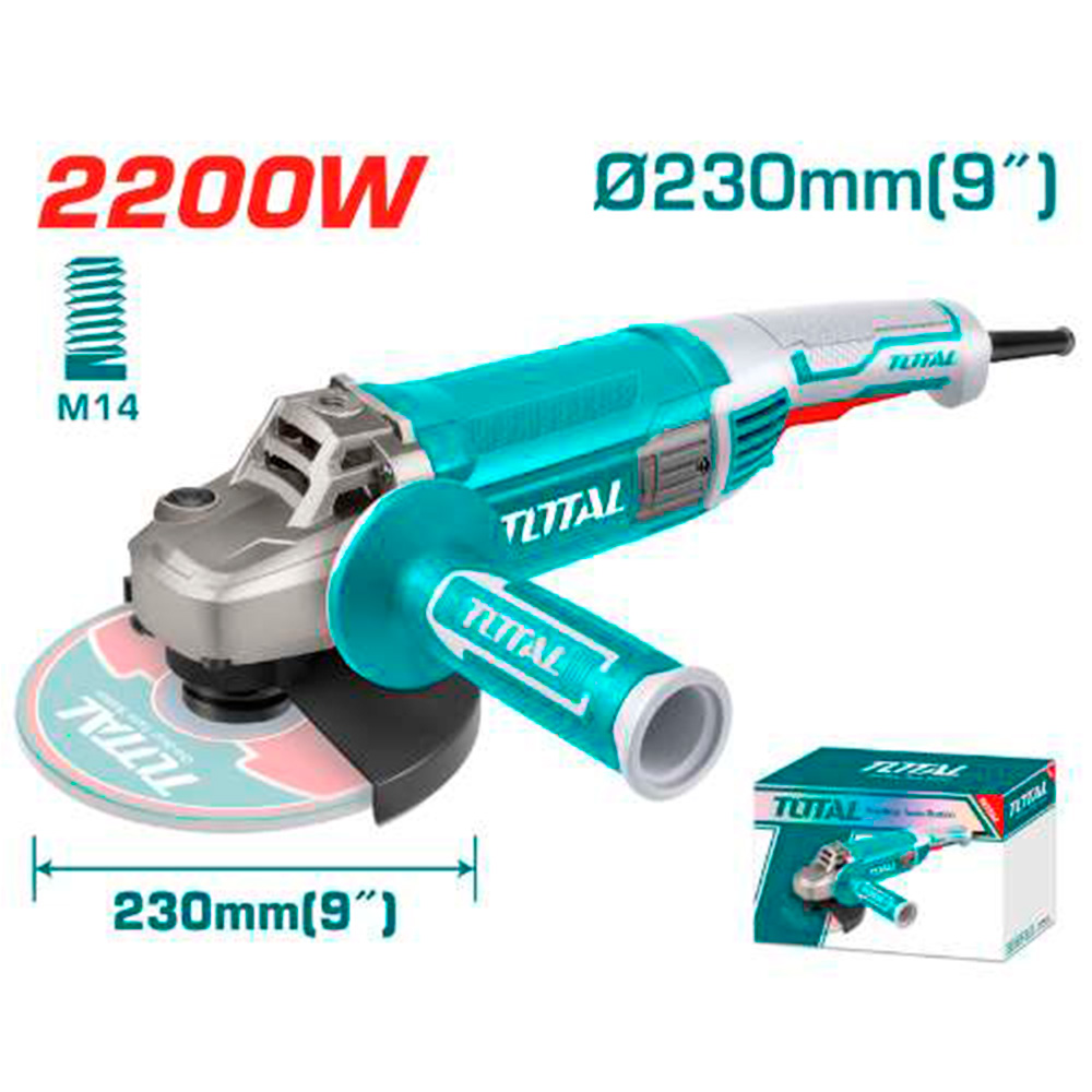 TG12223026 Amoladora 9"2200W TOTAL