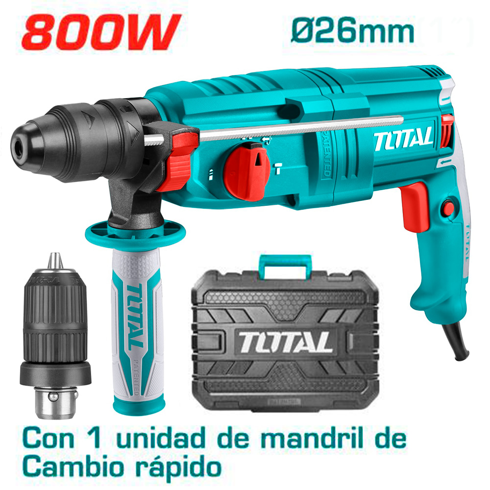 [TH308268-2] TH308268-2 Rotomartillo con acople de broca 800w TOTAL
