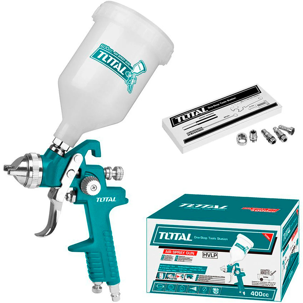 TAT10601 Pistola Para Pintar de gravedad 600cc TOTAL