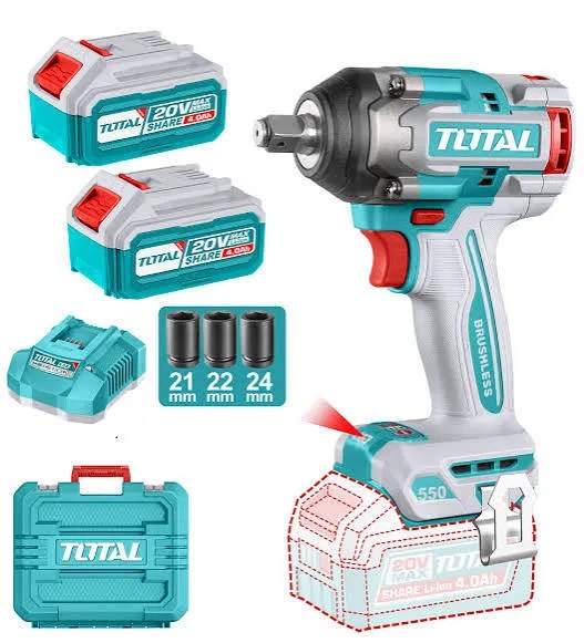 TIWLI2055 Llave de Impacto 20V 550Nm BATERÍA Y CARGADOR