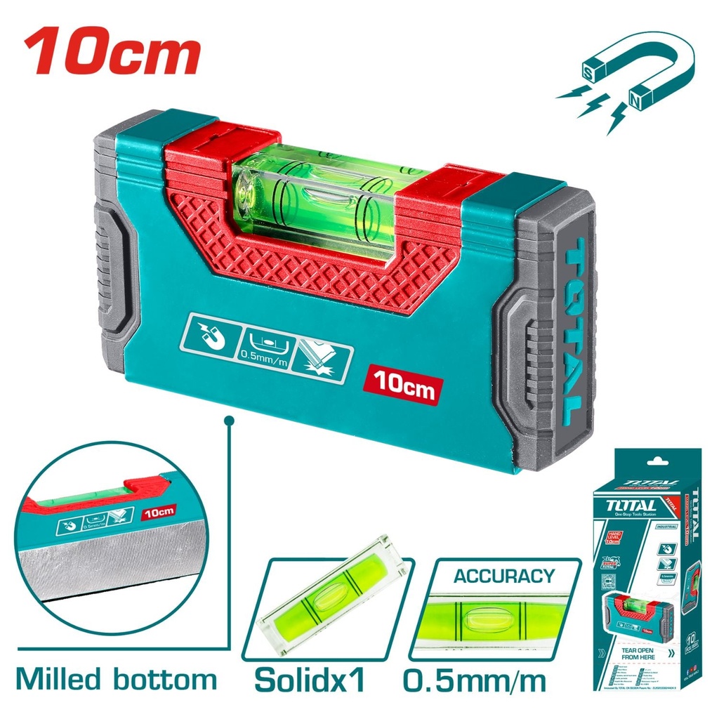 [TMT205101] TMT205101 Nivel magnético de mano 10 cm