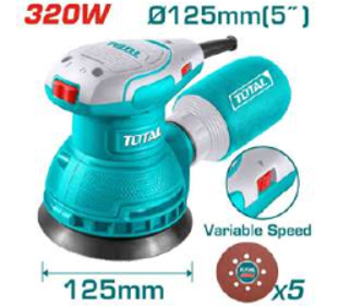 TF2131256 Lijadora orbital con velocidad regulable 320W TOTAL