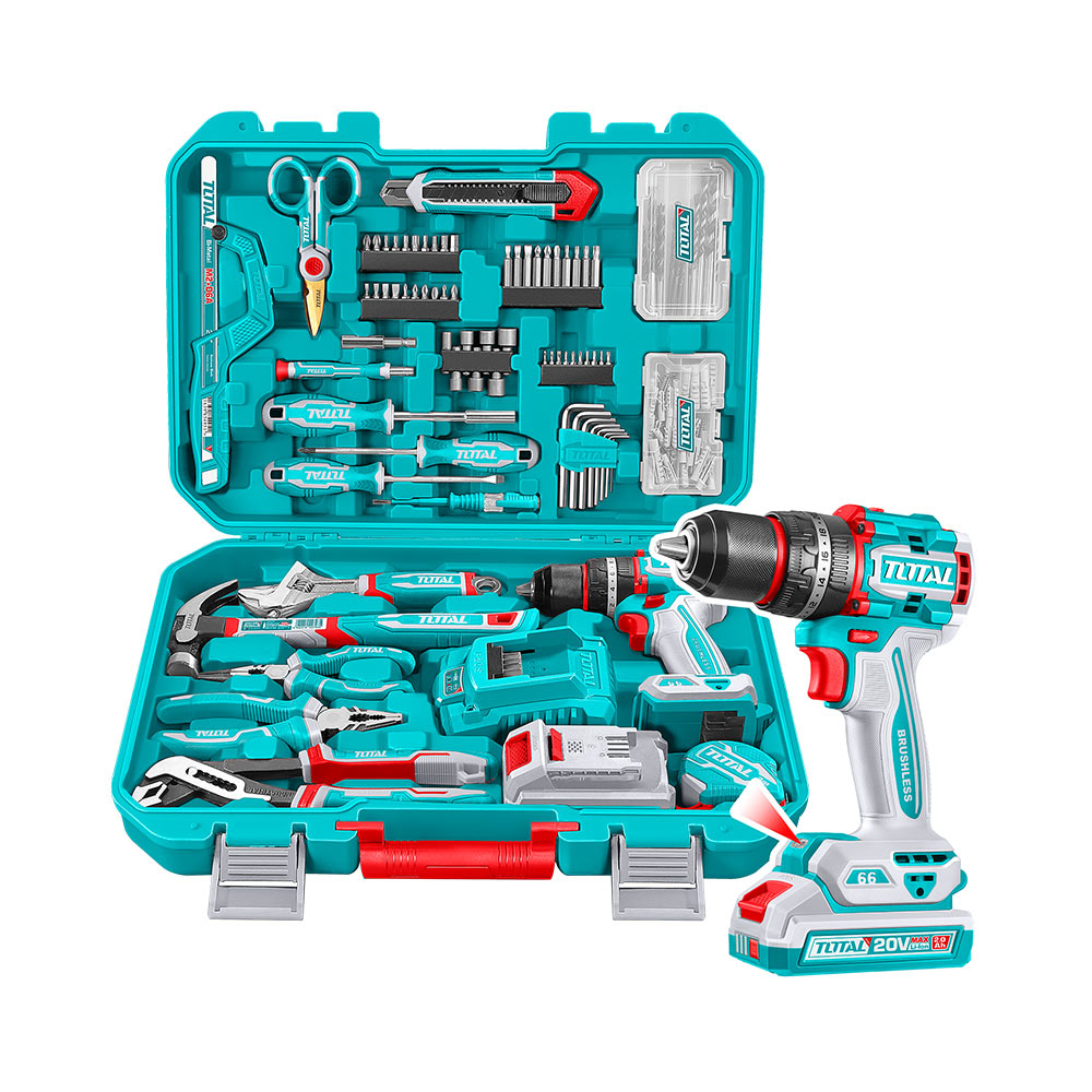 THKTHP41667 Set de Herramientas con Taladro 66N.m. 20v 166Pcs TOTAL