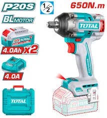 TIWLI2065 Llave de Impacto 20V BRUSHLEss, 650Nm.1/2" 20V TOTAL