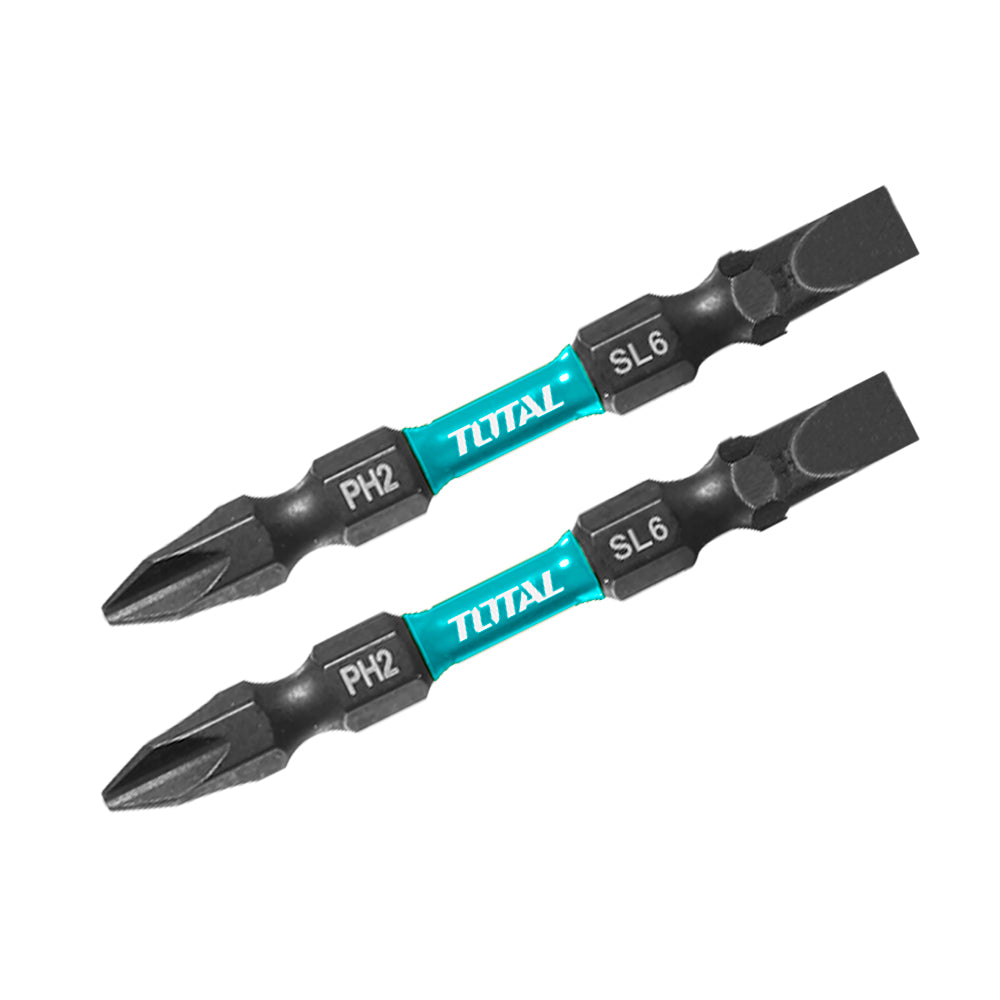 TACIM72HL665 Jgo x2pc Puntas de destornillador de impacto 65 mm TOTAL