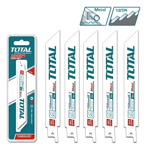TRSB611D [TRSB611D] Jgo x5pcs Hoja para SIerra Sable 150mm 6"
