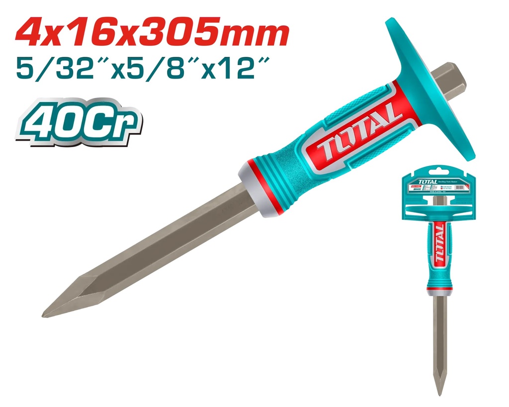THT4530416 Cincel con capuchon punta 4x16mm INDUSTRIAL TOTAL