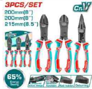 THT2CK231S Jgo x 3 pcs Alicates de Acción compuesta TOTAL