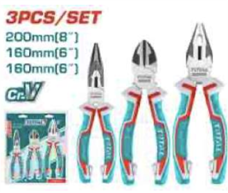THT2K0301 Jgo x 3pcs Alicates INTERMEDIO TOTAL