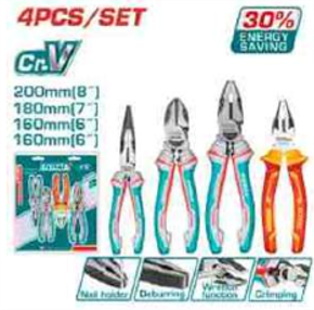 THT2K0456 Jgo 4 pcs Alicate INDUSTRIAL TOTAL