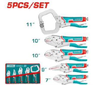 TOS23091 Jgo x5pcs Alicates industriales TOTAL