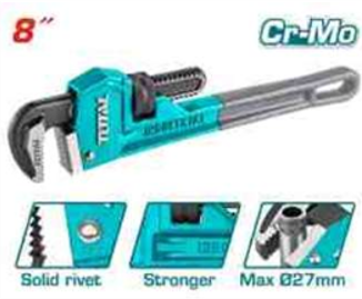 THT170806 Llave Stilson 8" 200mm TOTAL