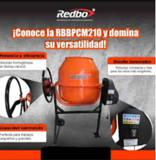 RBBPCM210 MEZCLADOR DE CONCRETO REDBO