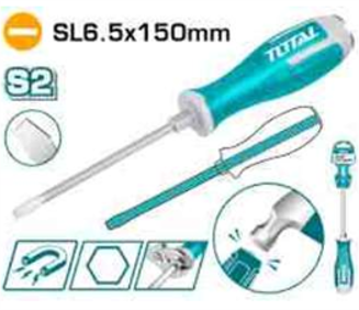THGS61506 Desarmador de golpe PLANO SL6.5x150mm TOTAL