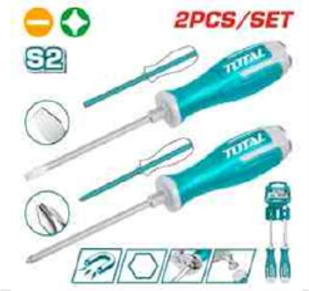 THGSS2206 Jgo desarmador DE GOLPE 2PCS INDUSTRIAL TOTAL