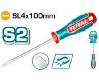 TSDSL4100 Desarmador Plano SL4x100mm TOTAL