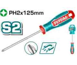 TSDPH2125 Desarmador Plano PH2x125mm TOTAL
