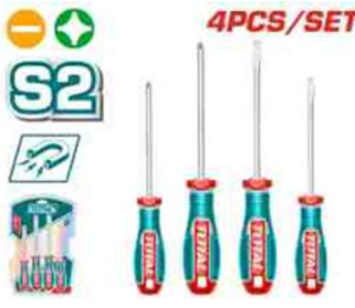 TKSDS0426 Jgo x4pcs Desarmador S2 TOTAL