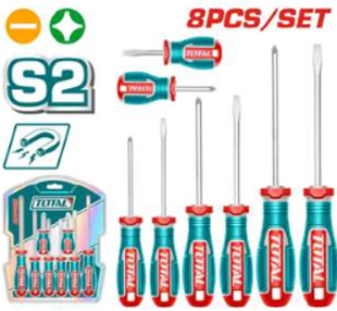 TKSDS0826 Jgo x8pcs Desarmador INDUSTRIAL TOTAL