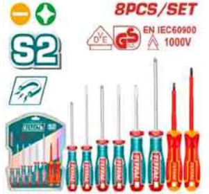 TKSDS0836 Jgo x8pcs Desarmador + Dieléctric TOTAL
