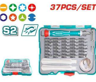 TACSD30376 Jgo x37pcs Desarmador de precisión TOTAL