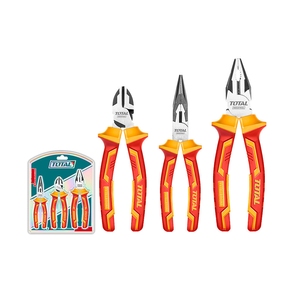 [THT2K0302] THT2K0302 Jgo. 3 pcs Alicate Dielectrico INDUSTRIAL TOTAL