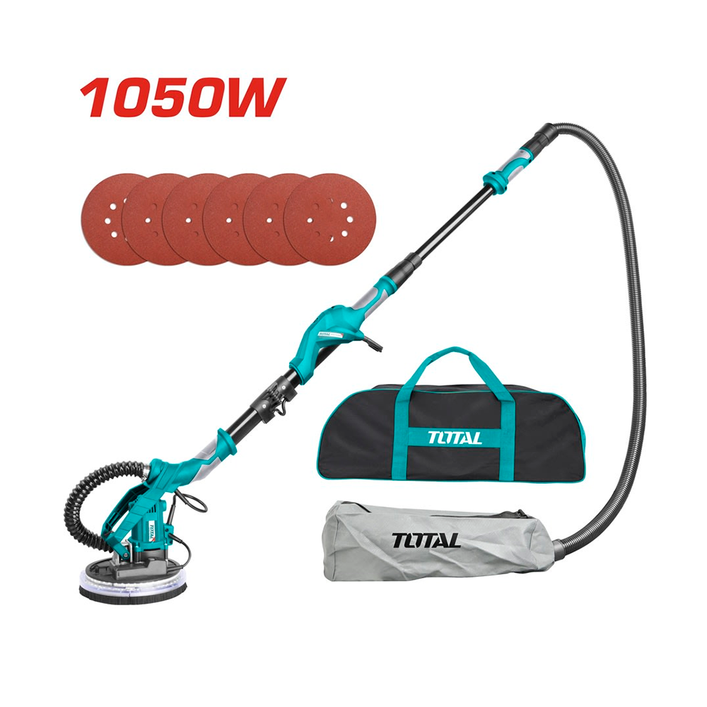 TWS10501 LIJADORA DE DRYWALL 1050W 600-2300RPM PAD 215MM LED INDUSTRIAL TOTAL