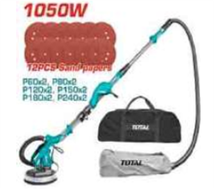 TWS10501 LIJADORA DE DRYWALL 1050W 600-2600RPM PAD 215MM LED INDUSTRIAL TOTAL