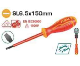 THTIS6150 Desarmador Plano SL6.5 x 150mm DIelectrico TOTAL