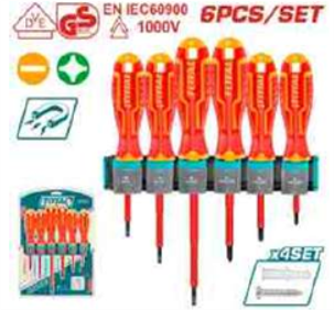 THTIS566 Jgo x6pcs Destornillador Dielectrico INDUSTRIAL TOTAL