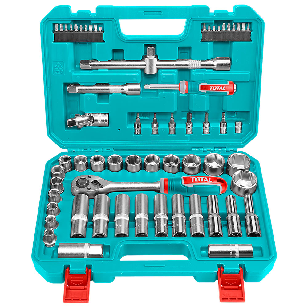 THT121602 Jgo x 62pcs Dados 1/2", con chicharra TOTAL
