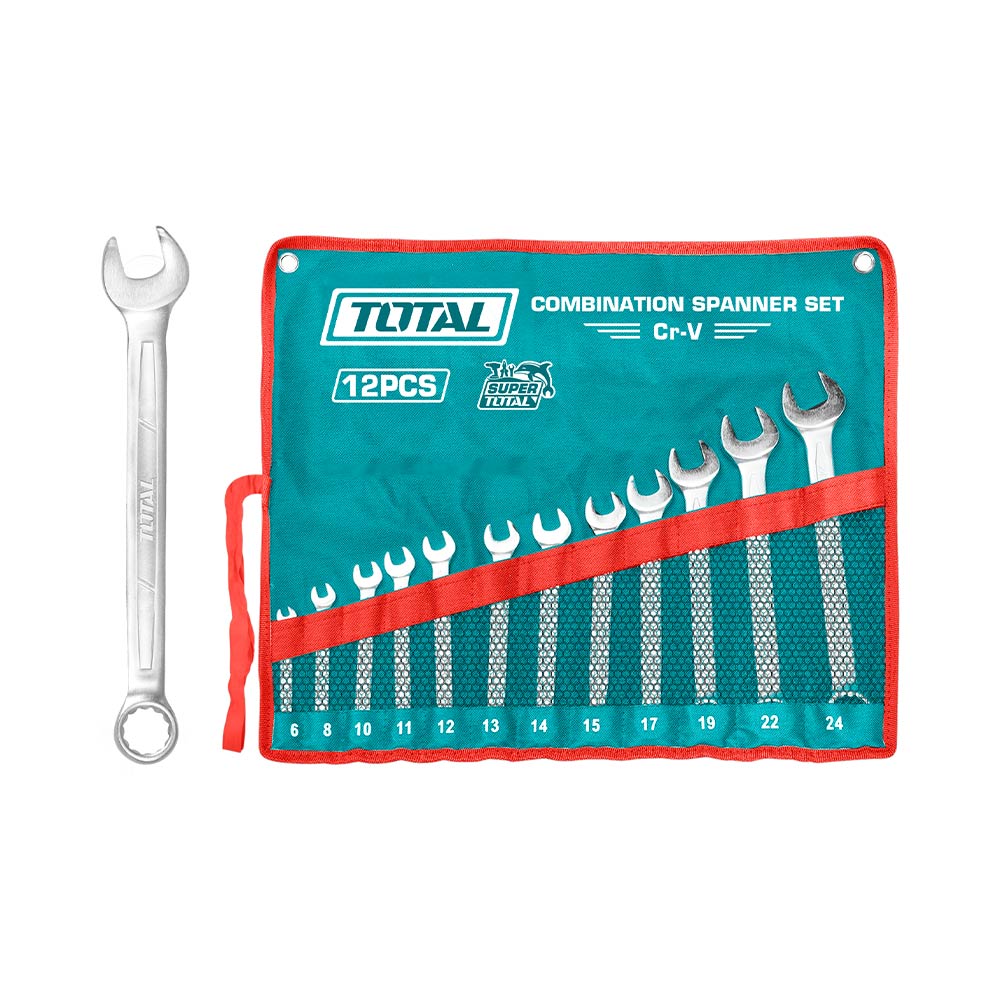 [THT1022121] THT1022121 Jgo x 12pcs Llave Punta Corona 6-24mm TOTAL