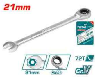 TCSPAR211 Llave con rachet 21mm TOTAL