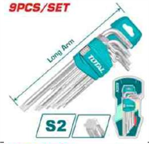 THT106392 Jgo x 9pcs LLave Torx TOTAL